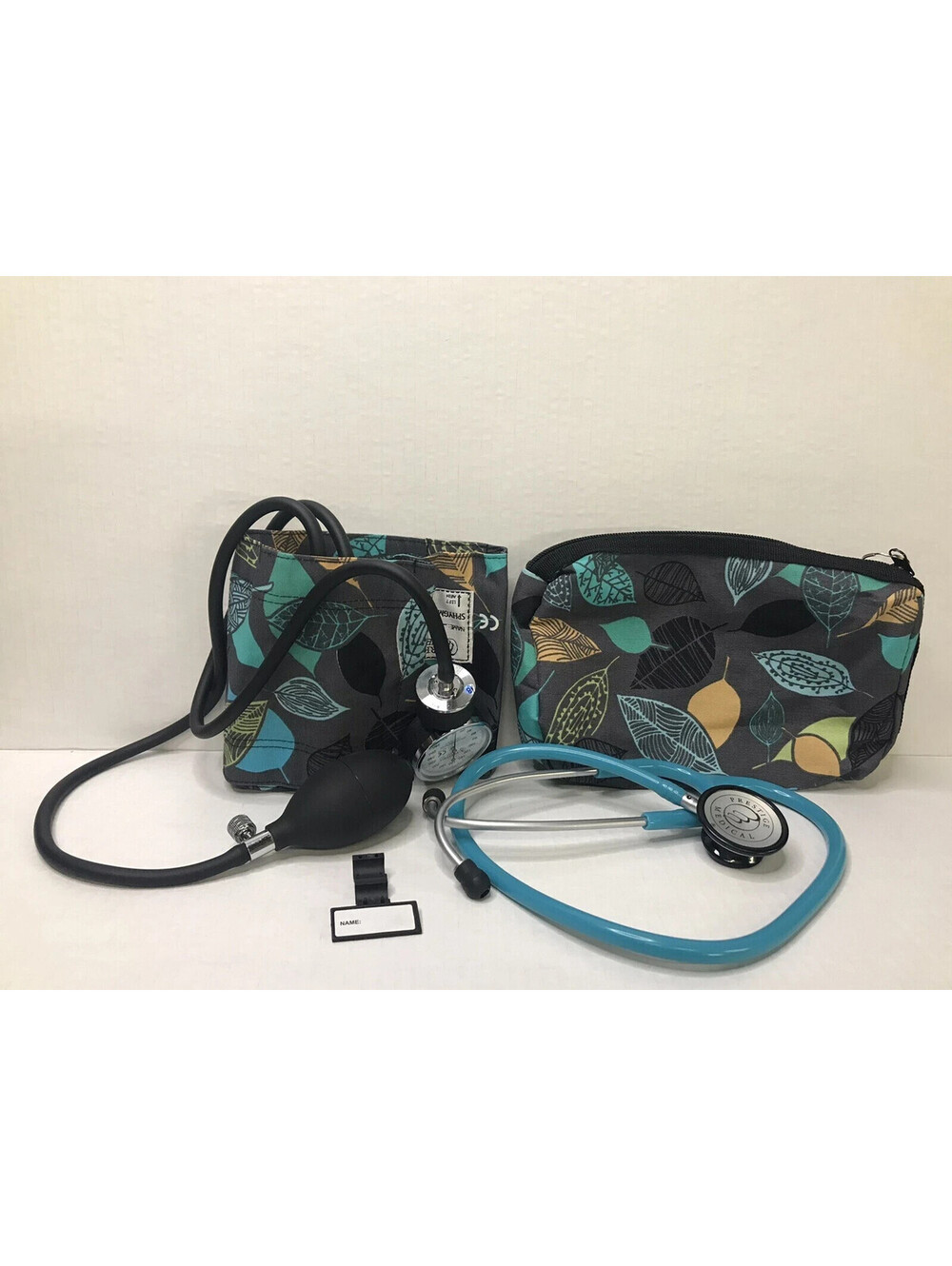 Prestige Aneroid Sphygmomanometer & Clinical Lite Stethoscope Kit with Case Gray